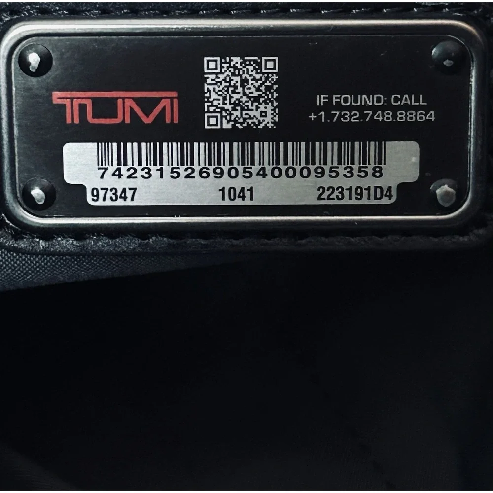 TUMI T3 Ballistic Nylon Hanging Travel Kit Toiletry Bag Black